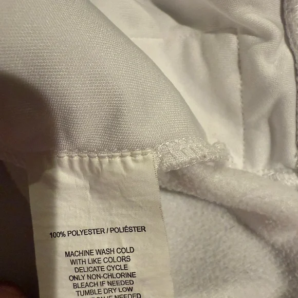 Callaway White and Gray Zip Up Sweater - Picture 5 of 5